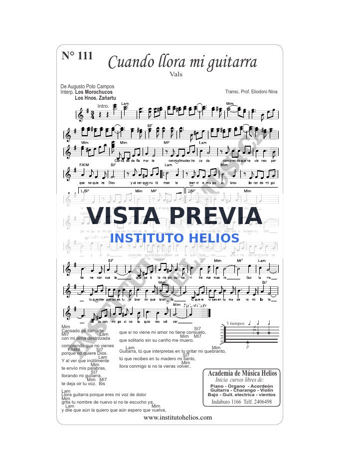 Vista previa de Cuando llora mi guitarra